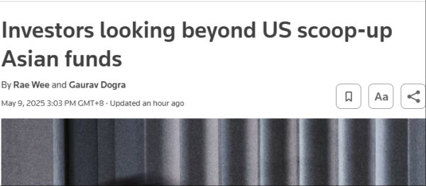 优优配送版 外媒：投资者将目光投向美国以外地区，抢购亚洲基金