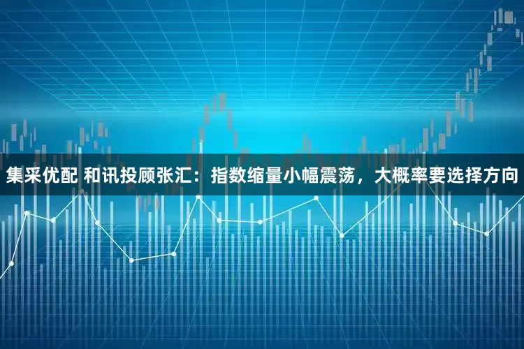 集采优配 和讯投顾张汇：指数缩量小幅震荡，大概率要选择方向